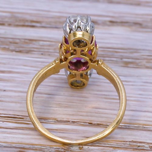 fig 3. Edwardian 1.37 Carat Burma Ruby & Rose Cut Diamond Ring, circa 1905