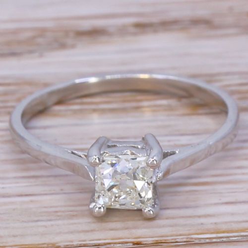 fig 1. Art Deco 0.56 Carat Old Cut Diamond Engagement Ring, circa 1920
