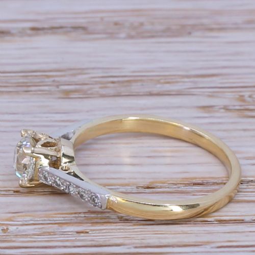 fig 2. Art Deco 0.64 Carat Old Cut Diamond Engagement Ring, circa 1930