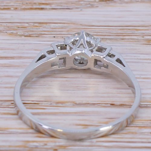 fig 3. Art Deco 0.70 Carat Old Cut Diamond Engagement Ring, circa 1930