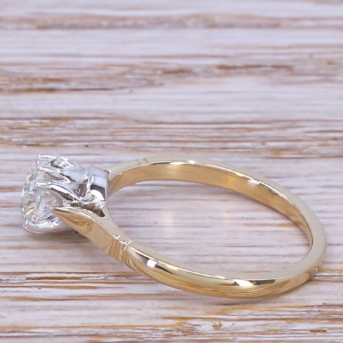 fig 2. Art Deco 0.71 Carat Old Cut Diamond Engagement Ring, circa 1920