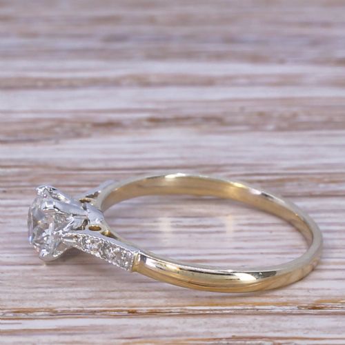 fig 2. Art Deco 0.63 Carat Old Cut Diamond Engagement Ring, circa 1920