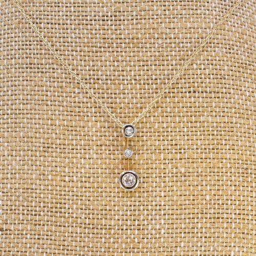 fig 2. Art Deco 0.22 Carat Old Cut Diamond Drop Pendant, circa 1935