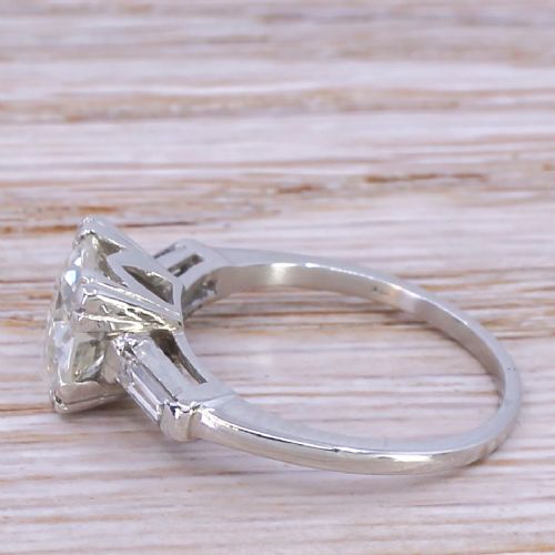 fig 2. Art Deco 2.03 Carat Old Cut Diamond Engagement Ring, circa 1930