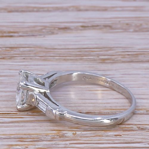 fig 2. Art Deco 1.00 Carat Old Cut Diamond Engagement Ring, circa 1930