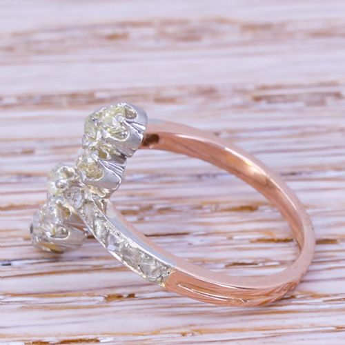 fig 2. Art Nouveau 0.72 Carat Old Cut Diamond Ring, circa 1910