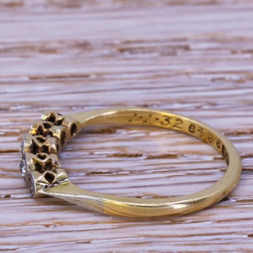 fig 2. Art Deco 0.12 Carat Old Cut Diamond Five Stone Ring, circa 1932