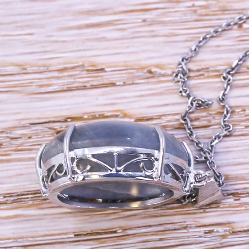 EDWARDIAN 4884 CARAT NATURAL GREY STAR SAPPHIRE PENDANT CIRCA 1910 - ADDITIONAL PHOTO 6