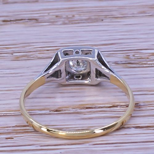 fig 3. Mid Century 0.20 Carat Old Cut Diamond Ring, circa 1960