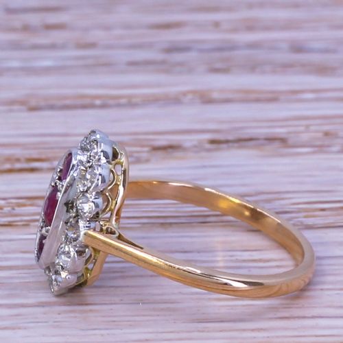 fig 2. Art Deco 0.40 Carat Ruby & 0.50 Carat Diamond, circa 1920