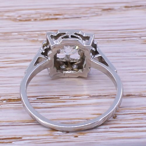 fig 3. Art Deco 0.92 Carat Old Cut Diamond Cluster Ring, circa 1935