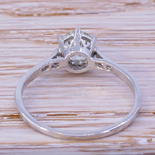 fig 3. Art Deco 0.76 Carat Old Cut Diamond Engagement Ring, circa 1930