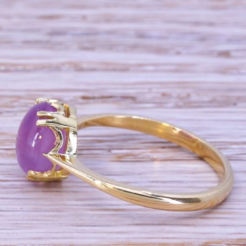 fig 2. Edwardian 3.94 Carat Mogok Burmese Pink Sapphire Solitaire Ring, circa 1910