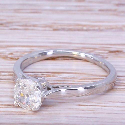 Art Deco 0.66 Carat Old Cut Diamond Engagement Ring, Circa 1935