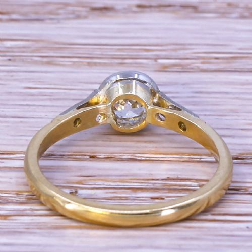 fig 2. Art Deco 0.70 Carat Old Cut Diamond Engagement Ring, circa 1930