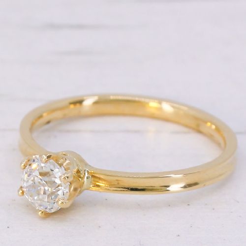 Art Deco 0.50 Carat Old Cut Diamond Engagement Ring, Circa 1930