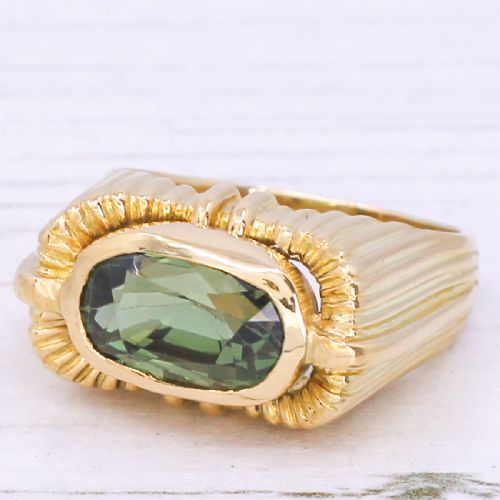 Mid Century 4.61 Carat Chrysoberyl Ring, Circa 1960