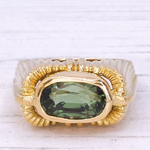 fig 2. Mid Century 4.61 Carat Chrysoberyl Ring, circa 1960