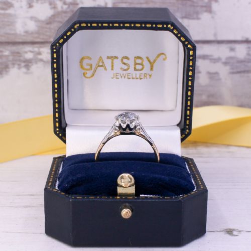 fig 1. Art Deco 1.35 Carat Old Cut Diamond Engagement Ring, circa 1935