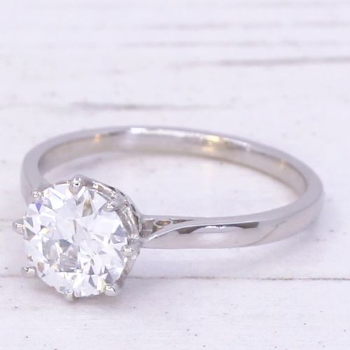 ART DECO 103 CARAT OLD CUT DIAMOND ENGAGEMENT RING CIRCA 1930