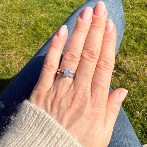 ART DECO 103 CARAT OLD CUT DIAMOND ENGAGEMENT RING CIRCA 1930 - ADDITIONAL PHOTO 6