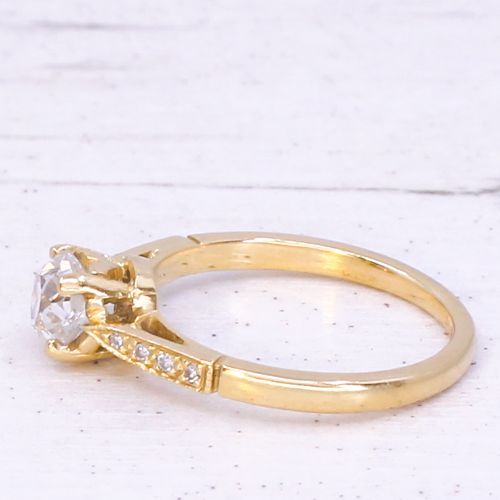 fig 3. Art Deco 0.73 Carat Old Cut Diamond Engagement Ring, circa 1930