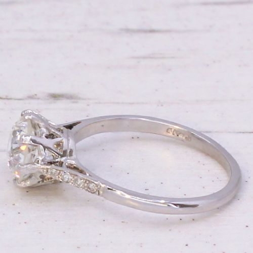 fig 3. Art Deco 1.53 Carat Old Cut Diamond Engagement Ring, circa 1930