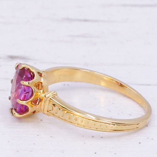 fig 3. Edwardian 1.37 Carat Natural Mogok Burmese Ruby Ring, circa 1905