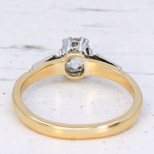 fig 4. Art Deco 0.80 Carat Old Mine Cut Diamond Engagement Ring, circa 1930