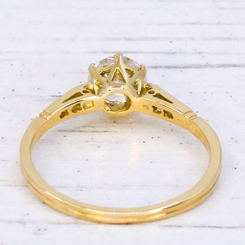 fig 4. Antique 0.71 Carat Old Cut Diamond Engagement Ring, circa 1920