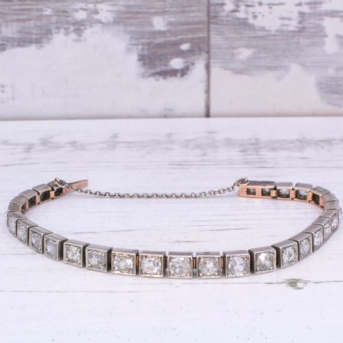 fig 2. Victorian 7.50 Carat Old Cut Diamond Bracelet, circa 1890