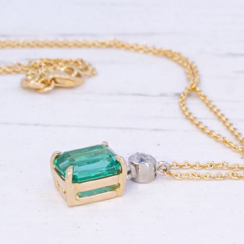 VINTAGE 197 CARAT NO OIL ZAMBIAN EMERALD PENDANT CIRCA 1965 - ADDITIONAL PHOTO 7