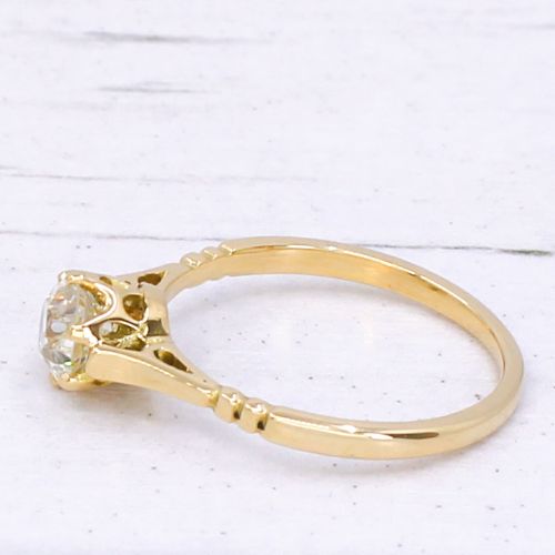 fig 3. Antique 0.75 Carat Old Cut Diamond Engagement Ring, circa 1915