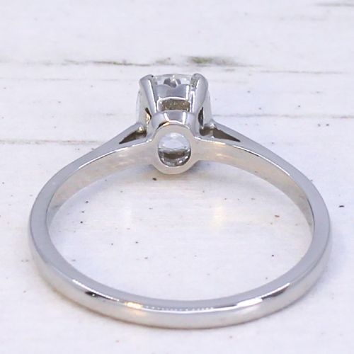 Antique 0.76 Carat Old Cut Diamond Engagement Ring, circa 1925 View V