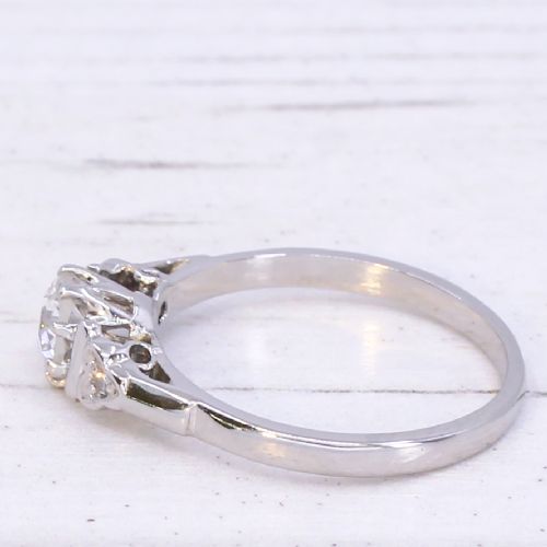 fig 3. Antique 0.55 Carat Old Cut Diamond Engagement Ring, circa 1925