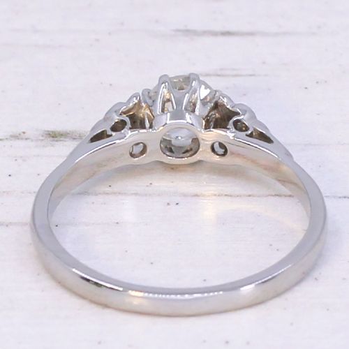 Antique 0.55 Carat Old Cut Diamond Engagement Ring, circa 1925 View V