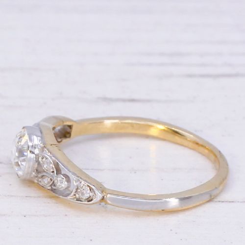 fig 3. Antique 0.50 Carat Old European Cut Diamond Engagement Ring, circa 1915