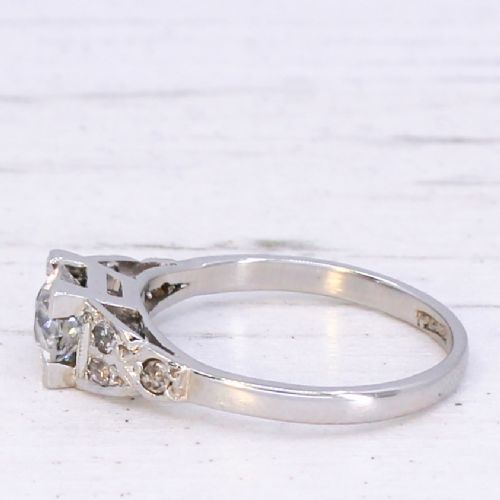 fig 3. Vintage 0.67 Carat Old Cut Diamond Engagement Ring, circa 1935