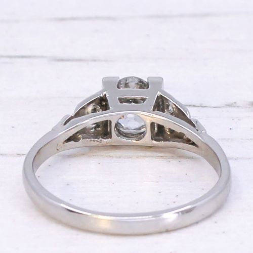Vintage 0.67 Carat Old Cut Diamond Engagement Ring, circa 1935 View V