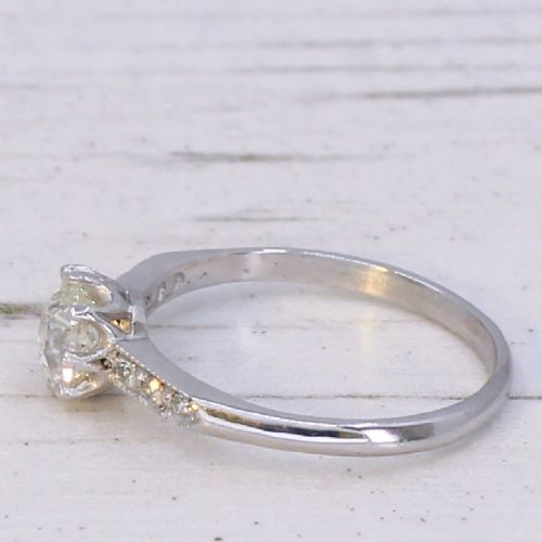 fig 3. Antique 0.62 Carat Old Cut Diamond Engagement Ring, circa 1920