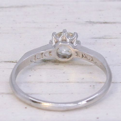 fig 4. Antique 0.62 Carat Old Cut Diamond Engagement Ring, circa 1920
