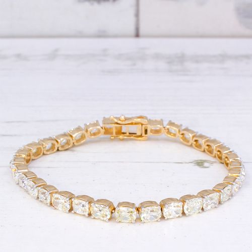 984 CARAT OLD MINE CUT DIAMOND TENNIS BRACELET