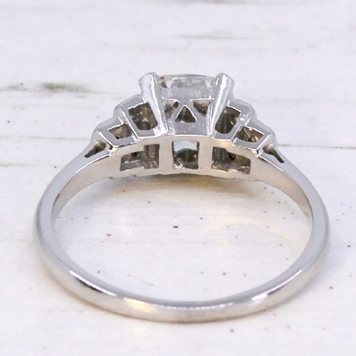 VINTAGE 130 CARAT OLD CUT DIAMOND ENGAGEMENT RING CIRCA 1925 - ADDITIONAL PHOTO 4
