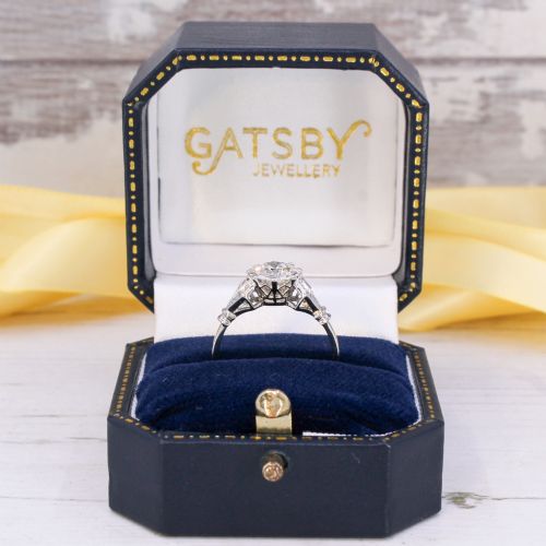 VINTAGE 150 CARAT OLD CUT DIAMOND ENGAGEMENT RING CIRCA 1930 - ADDITIONAL PHOTO 8
