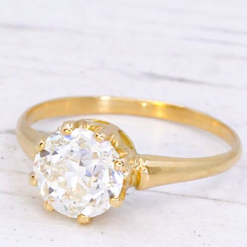 Vintage 2.03 Carat Old Cut Diamond Engagement Ring, Circa 1930