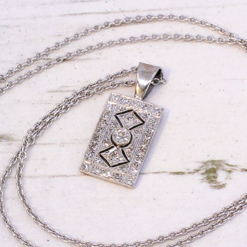 Art Deco 0.52 Carat Old Cut Diamond Pendant, Circa 1930