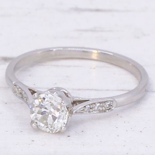 Vintage 0.50 Carat Old Cut Diamond Engagement Ring, Circa 1930