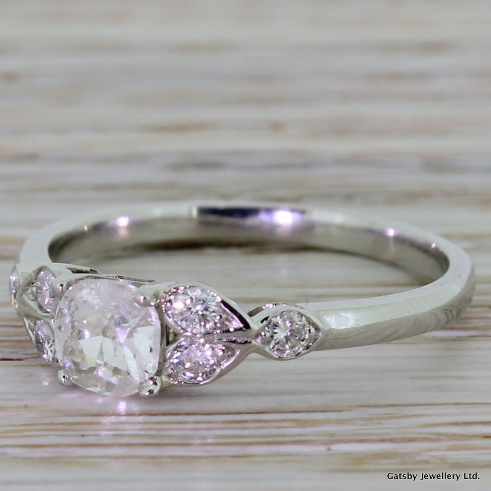 Art Deco 0.55 Carat Old Cut Diamond Engagement Ring, circa 1915
