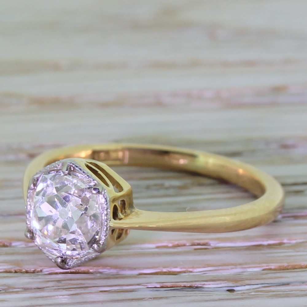 Art Deco 1.47 Carat Old Cut Diamond 