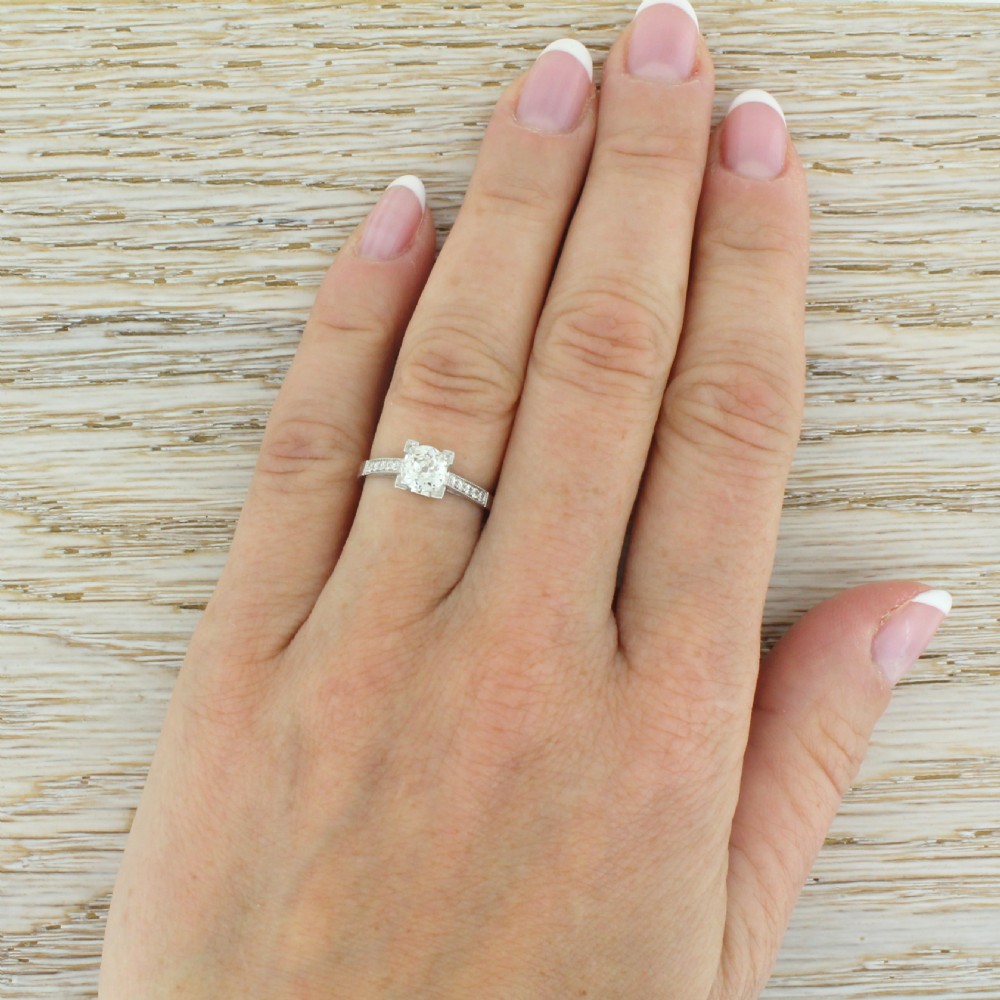 Art Deco 0.57 Carat Old Cut Diamond Engagement Ring, circa 1935
 View V